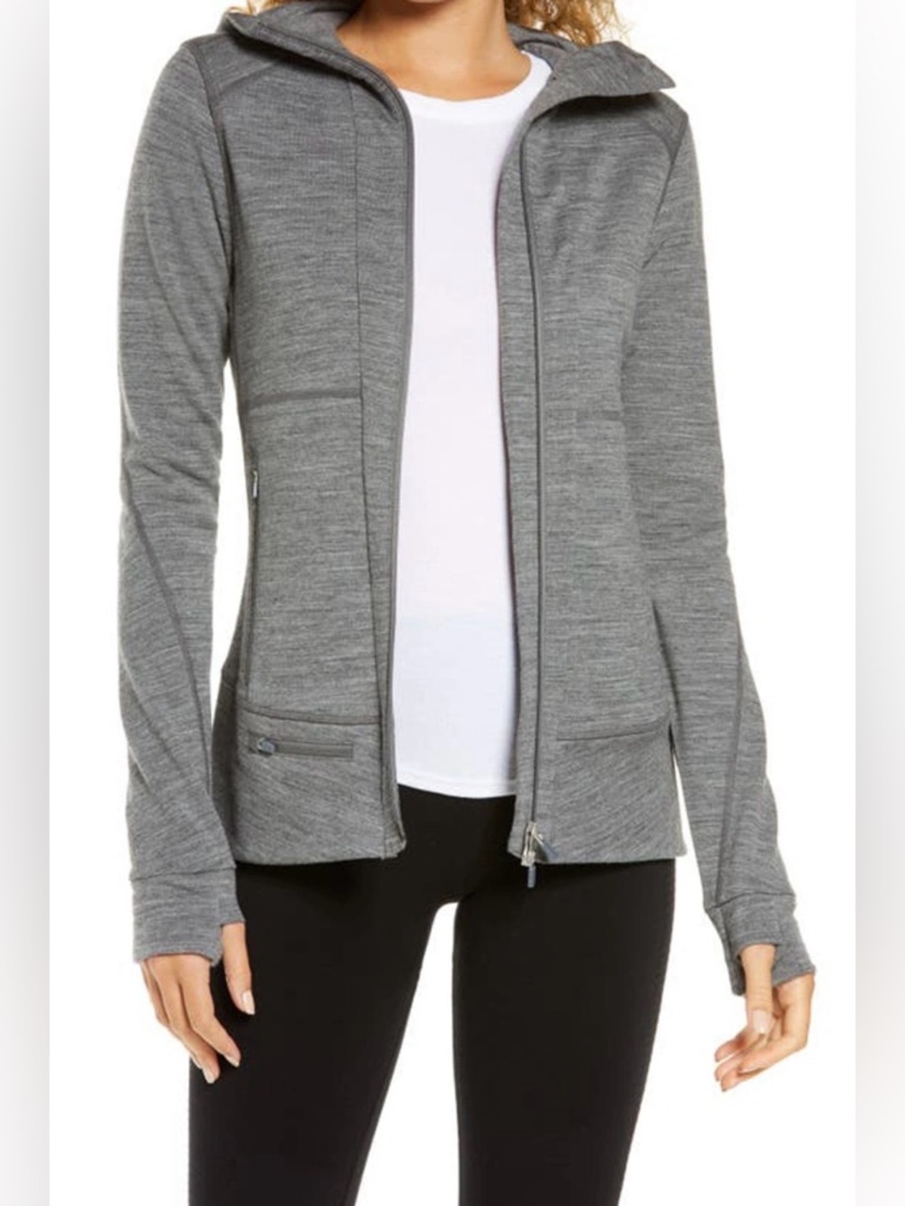 Icebreaker Quantum II Merino Wool Full Zip Hoodie